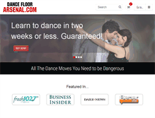 Tablet Screenshot of dancefloorarsenal.com